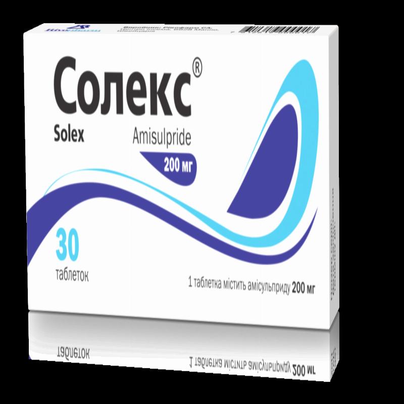 Солекс табл. 200мг №30 (10х3) блістер